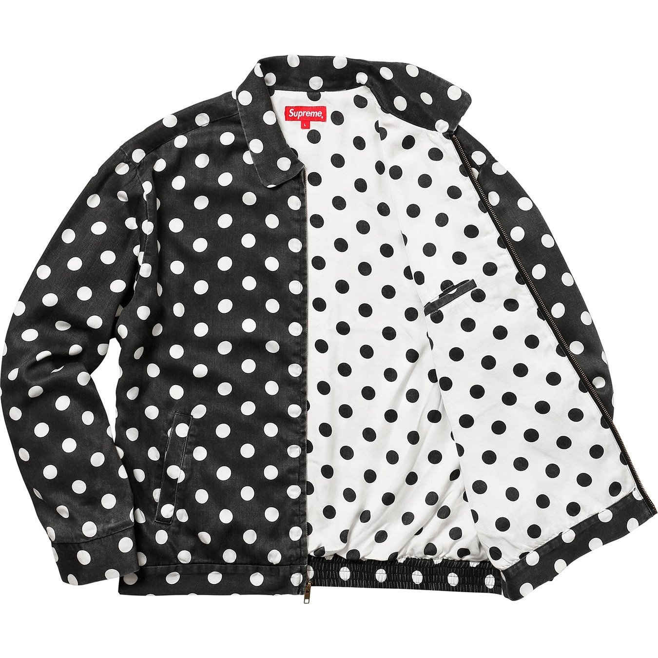 Polka Dots Rayon Work Jacket view 2